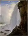 Underneath Niagara Falls by Ferdinand Richardt, 1862