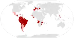 Location of
Latin Union
Unió Llatina (Catalan) Union Latine (French) Unione Latina (Italian) União Latina (Portuguese) Uniunea Latină (Romanian) Unión Latina (Spanish)