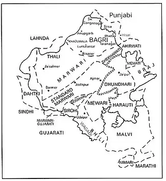Rajasthani language speakers in India