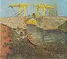 The Langlois Bridge at Arles, 1888, Private collection (F571)