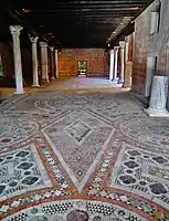 Cosmatesque floor in the portego