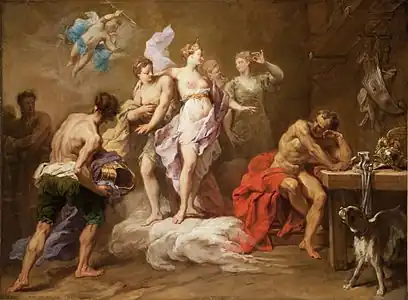 Venus Ordering Arms from Vulcan for Aeneas (1717)