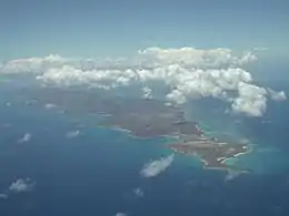 Aerial view from East