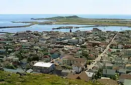 St. Pierre view from hilltop