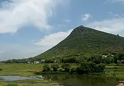 View of Padmanabham Hillock and River Gosthani