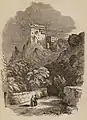 Monastery and Aqueduct of Simopetra, 1834