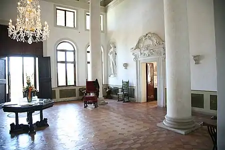Main Hall, Villa Cornaro at Piombino Dese by Andrea Palladio (taken by Hans A. Rosbach