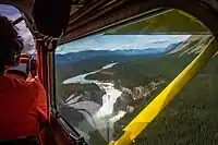 View of the falls from above.