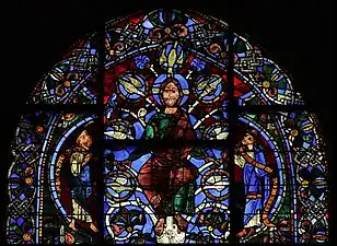 Top of the Tree of Jessé Window, Chartres Cathedral (1150)