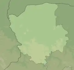 Location of a lake in Ukraine