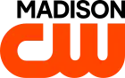 A two-lined image, with "MADISON" in capital letters rendered in black atop the CW network logo below it in orange