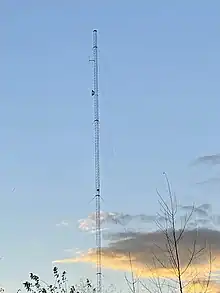 WPVD 1290AM tower at sunset