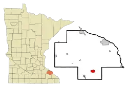 Location of Plainview, Minnesota