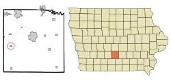 Location of St. Marys, Iowa