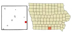 Location of Seymour, Iowa
