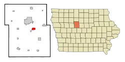Location of Coalville, Iowa