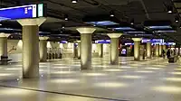 Top floor of the metro station in 2022