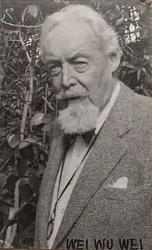 Wei Wu Wei in his garden in Monaco in 1976