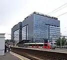 SKM train at platform number two