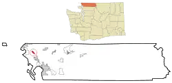 Location of Custer, Washington