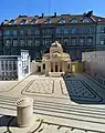 Replica of the synagogue built in Warsaw to mark 70th anniversary of its destruction (2013)
