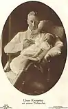 Princess Alexandrine of Prussia with her father, German Crown Prince Wilhelm