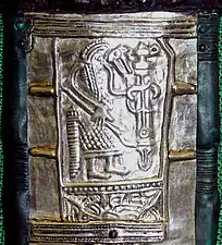 Wolf headed warrior on the Gutenstein scabbard&nbsp;[de].