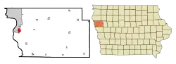 Location of Sergeant Bluff, Iowa