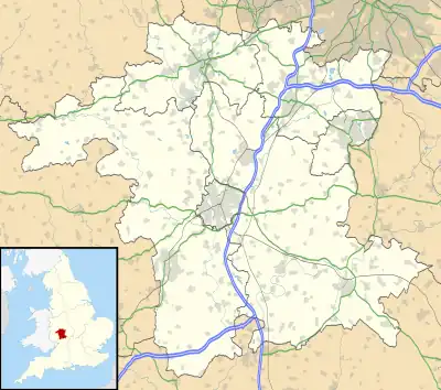 Bromsgrove is located in Worcestershire