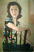 Portrait Of Young Lady (1940)Size: 82 x 54&nbsp;cmMedium: Oil on canvasThis portrait, completed in JiangXia Tang (江夏堂) in Singapore, was of Christina Li HuiWang, who became the first wife of Asian mogul Loke Wan Tho.