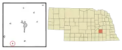 Location of Lushton, Nebraska