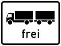 Lkw with trailer permitted