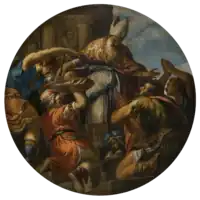 circular painting with multiple figures