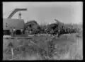 Train wreck in Rainy River District, Ontario, in the 1900s.