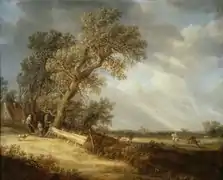Landscape with a Rainbow (no date), oil on canvas, 124.5 x 154.5&nbsp;cm., Hallwyl Museum